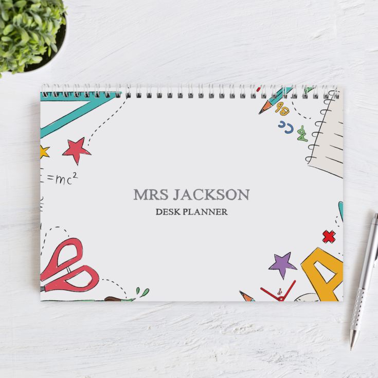 Personalised Teacher A4 Desk Planner product image