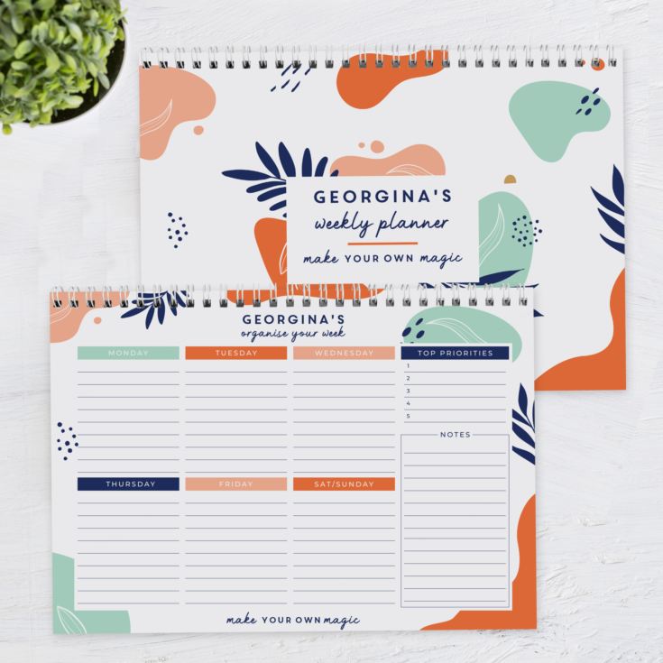 Personalised Tropical A4 Desk Planner product image