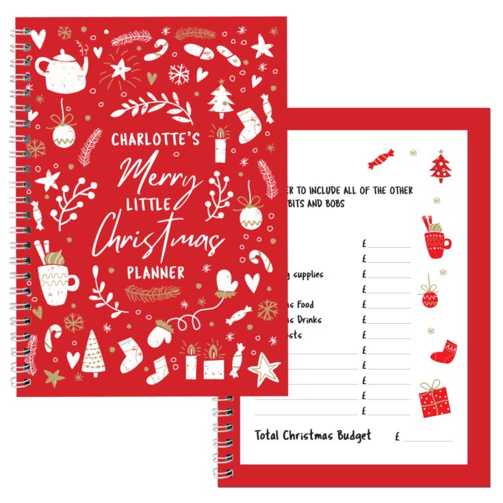 Personalised Christmas A5 Planner product image