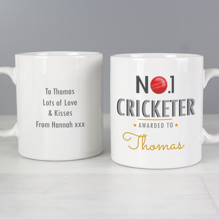 Personalised No.1 Cricketer Mug product image