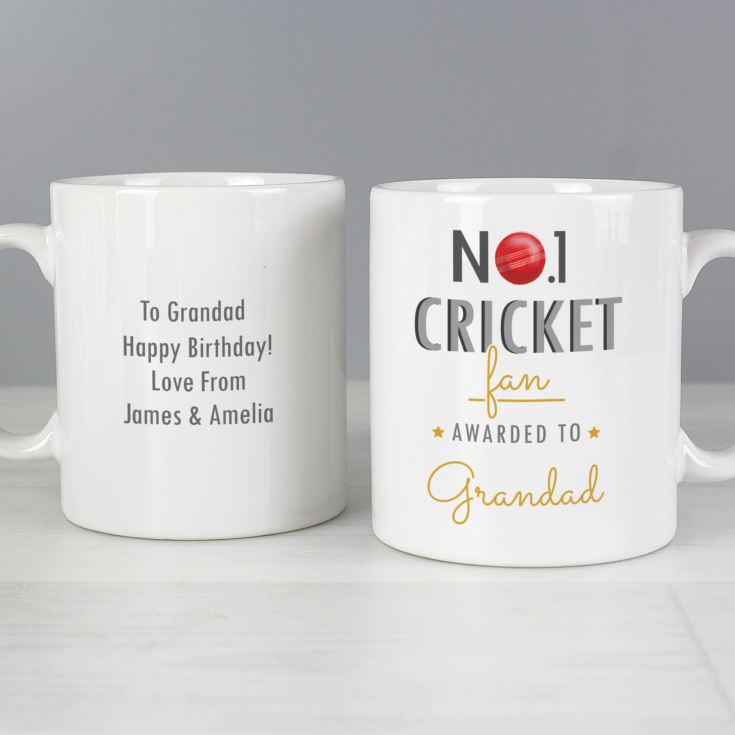 Personalised No.1 Cricket Fan Mug product image