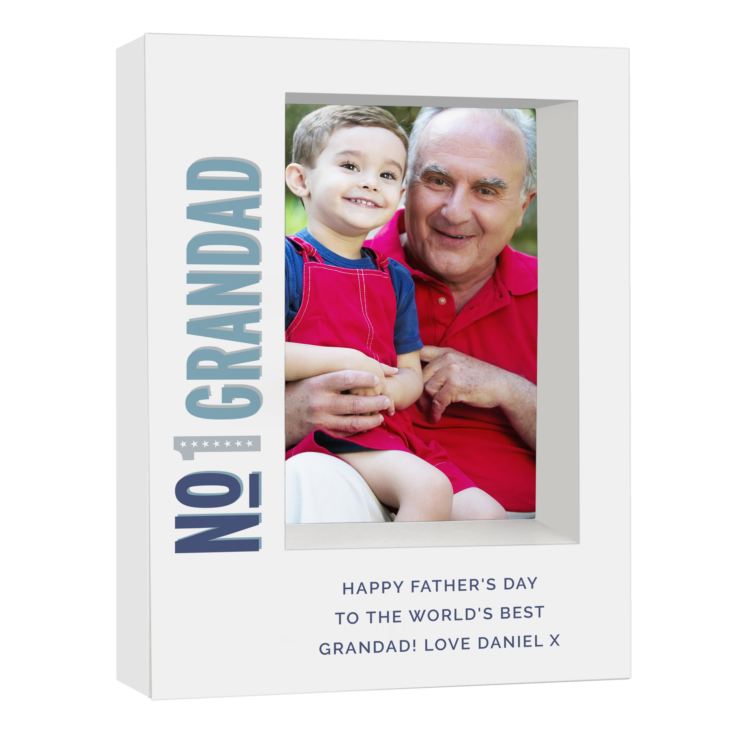 Personalised No.1 5x7 Box Photo Frame product image