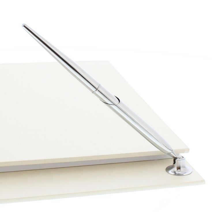 Personalised 25th Silver Anniversary Hardback Guest Book & Pen product image