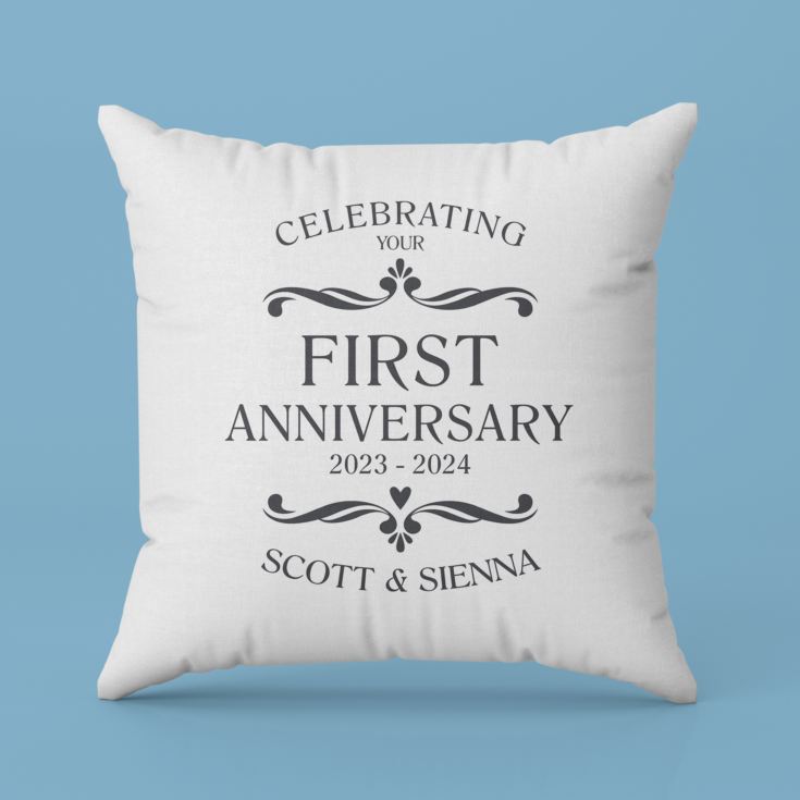 Personalised Pair Of First Anniversary Cushions product image