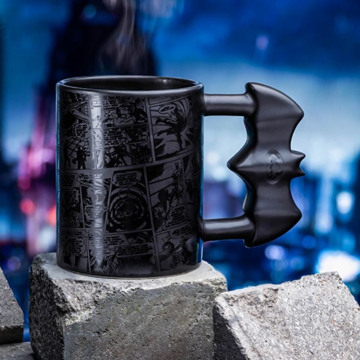 Black Batarang Handle Batman Mug product image