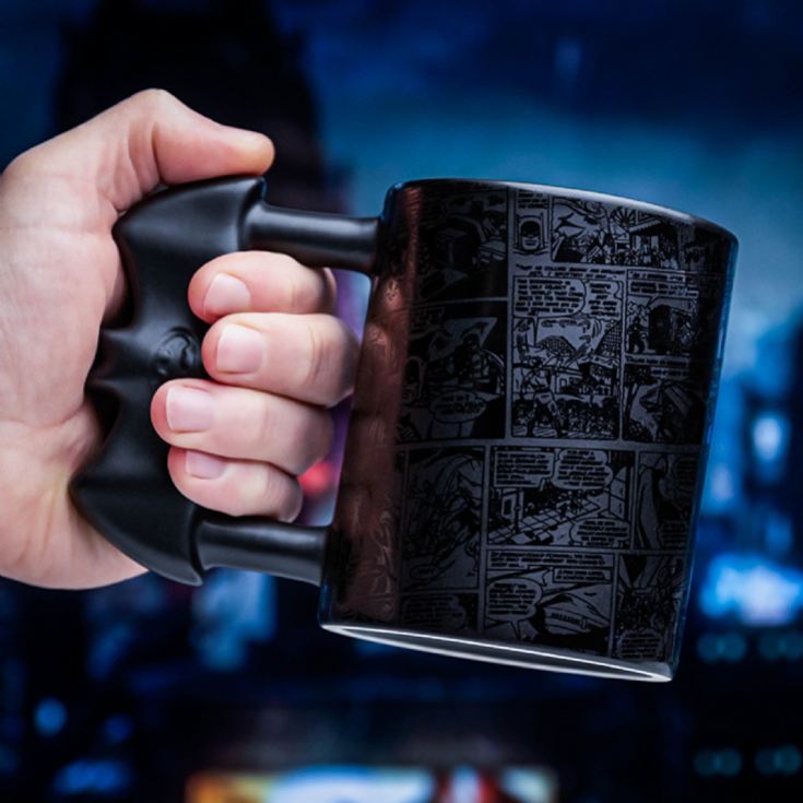 Black Batarang Handle Batman Mug product image