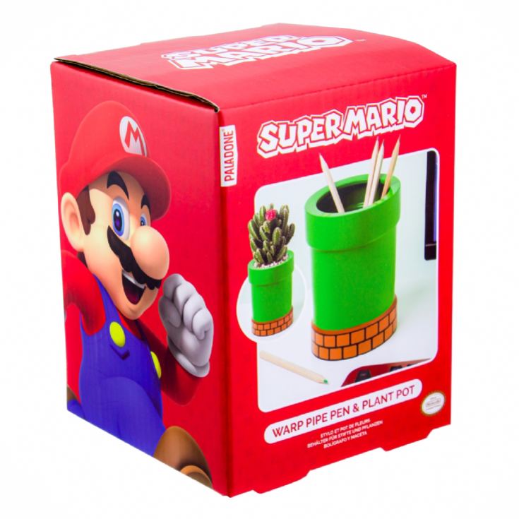 Super Mario Pipe Plant and Pen Pot product image
