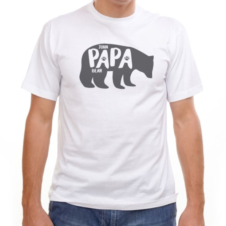 Personalised Papa & Baby Bear T-Shirt And Baby Grow Set product image