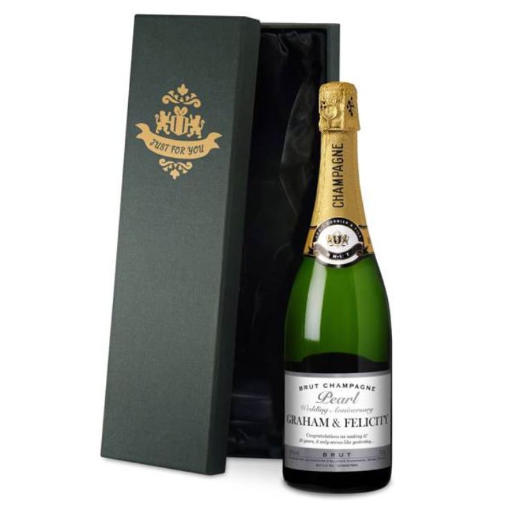 Personalised Pearl Anniversary Champagne product image