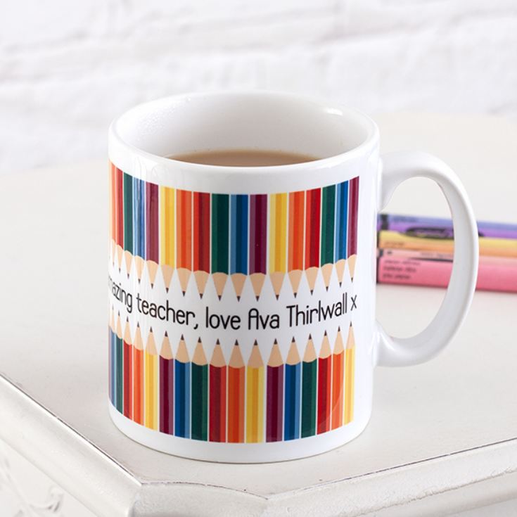 Personalised Teacher Mug - Pencil Design product image