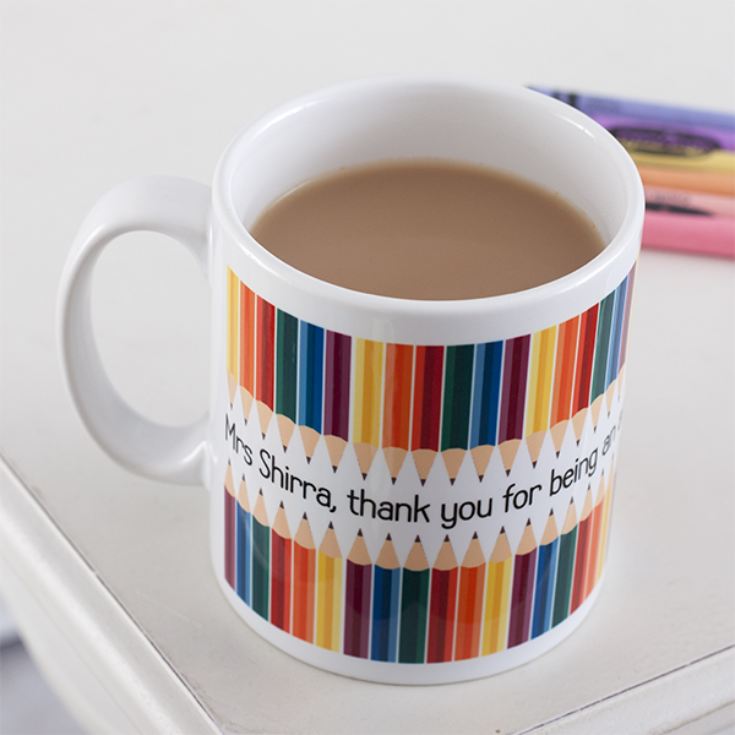 Personalised Teacher Mug - Pencil Design product image