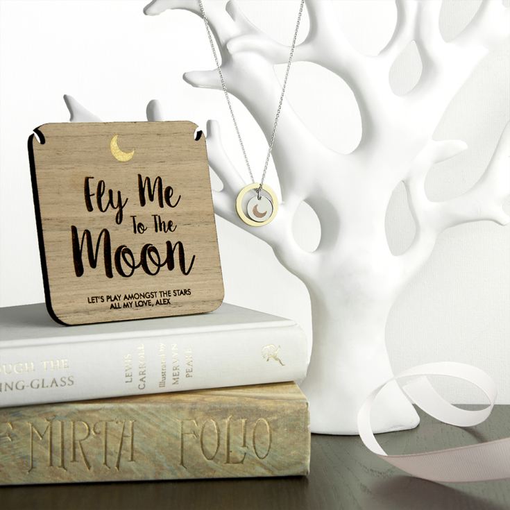 Personalised To The Moon Necklace & Keepsake product image