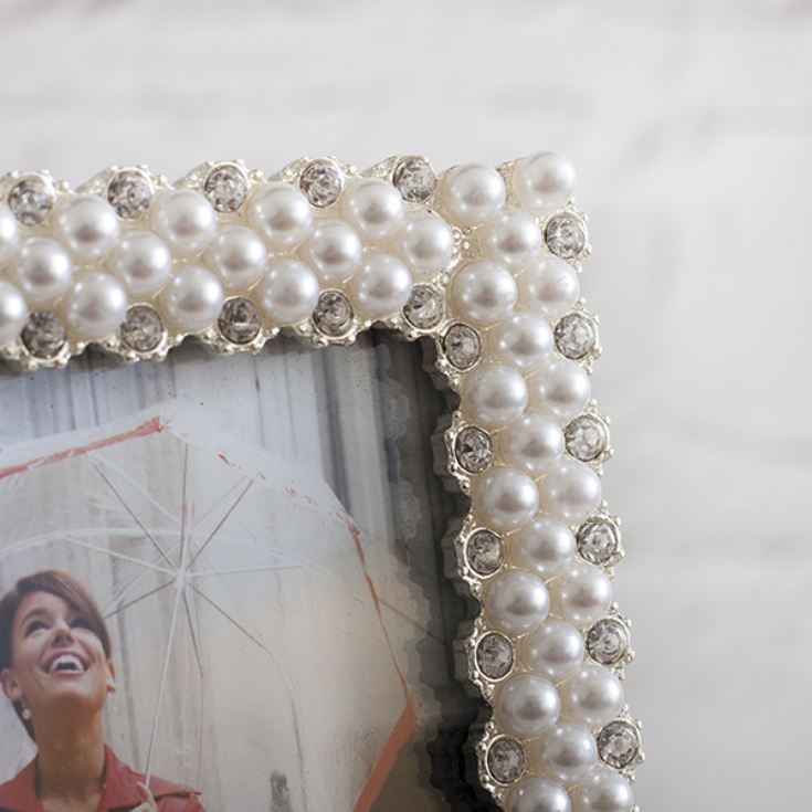 Pearl and Crystals 4 x 6 Photo Frame The Gift Experience