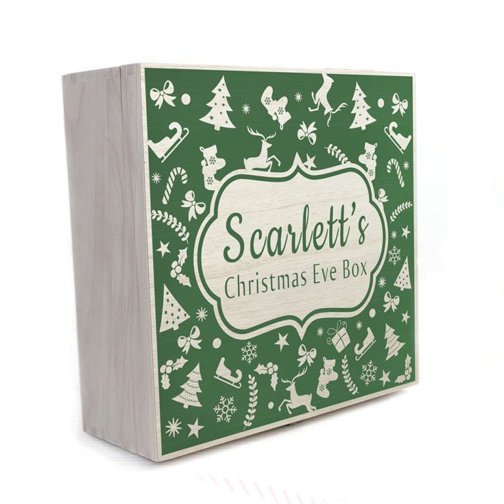 Personalised Christmas Eve Box With Festive Pattern product image