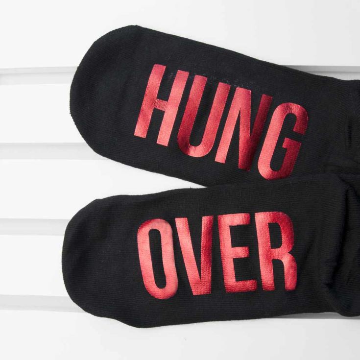 Personalised Jet Black & Crimson Socks product image