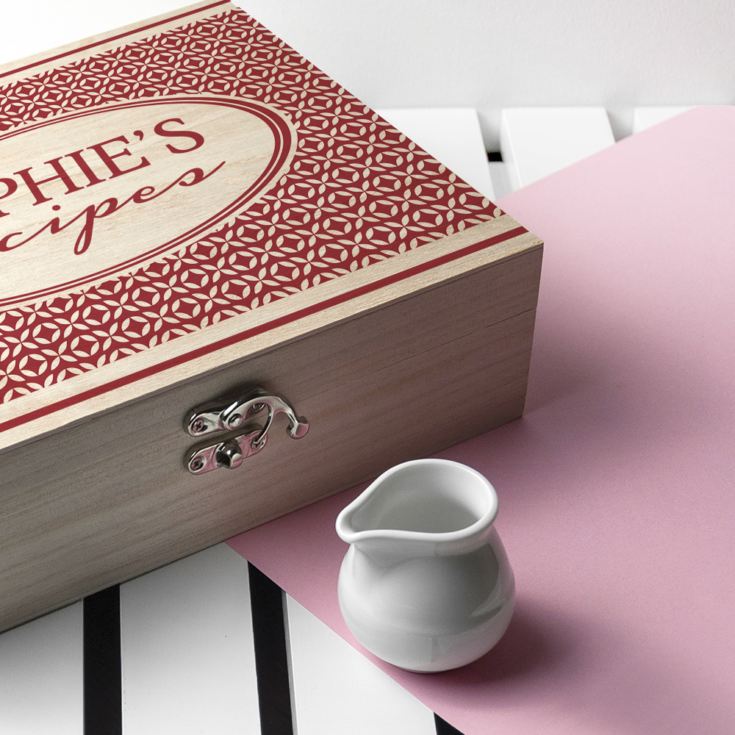 Personalised Geometric Recipe Box product image