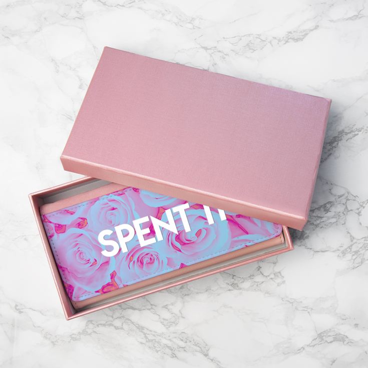 Personalised Pink Rose Ladies Wallet product image