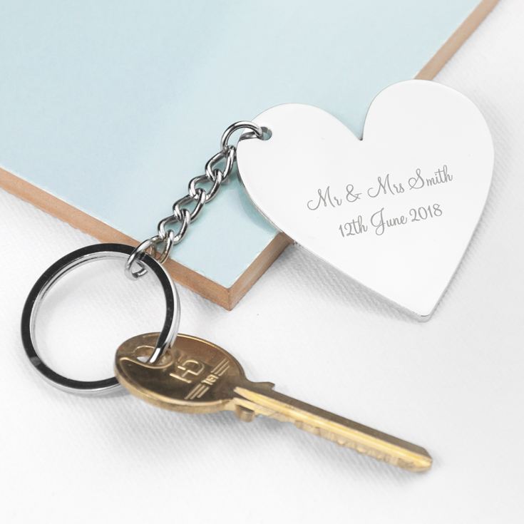 Personalised Heart Key Ring product image