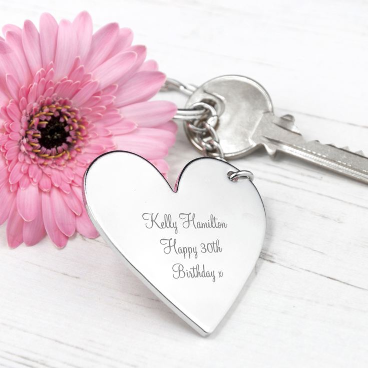 Personalised Heart Key Ring product image