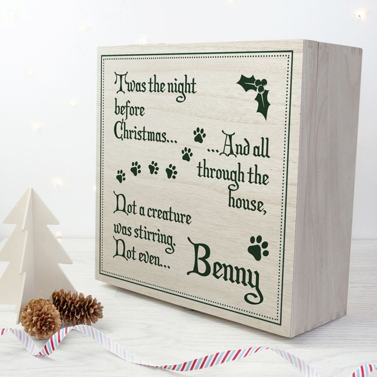 Personalised Pets T'was The Night Before Christmas Box product image