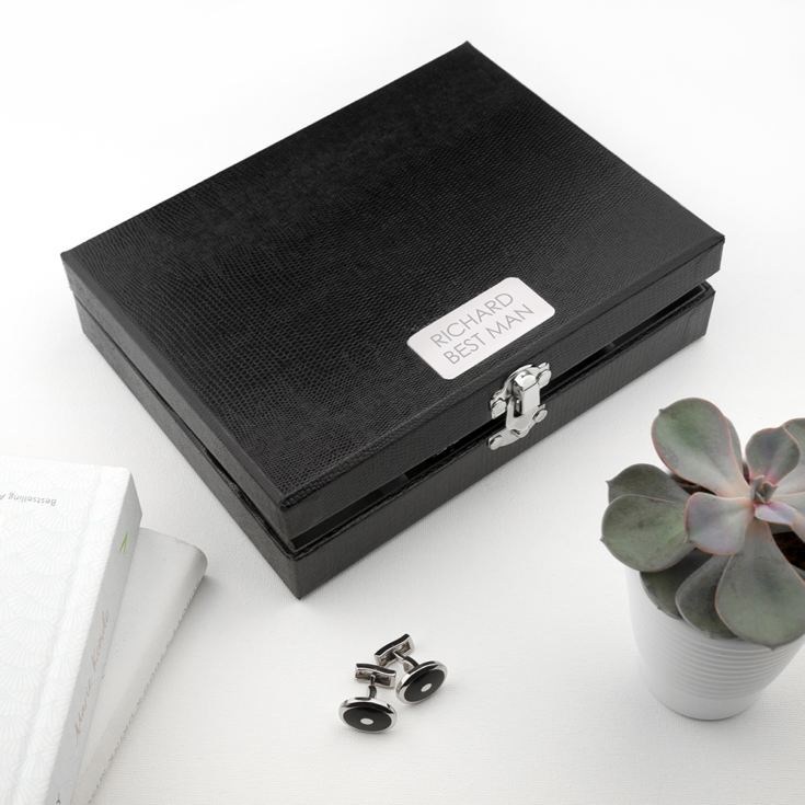 Personalised 12 Compartment Cufflink Box product image