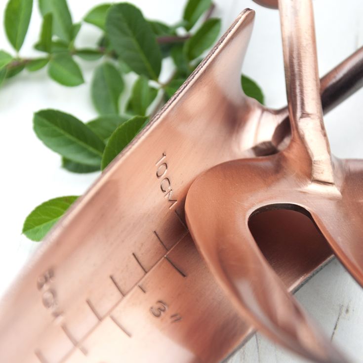 Personalised Luxe Copper Trowel and Fork Set product image