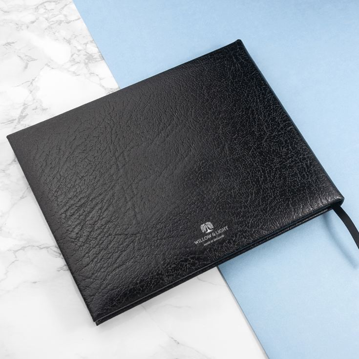 Personalised Black Leather Guest Book product image