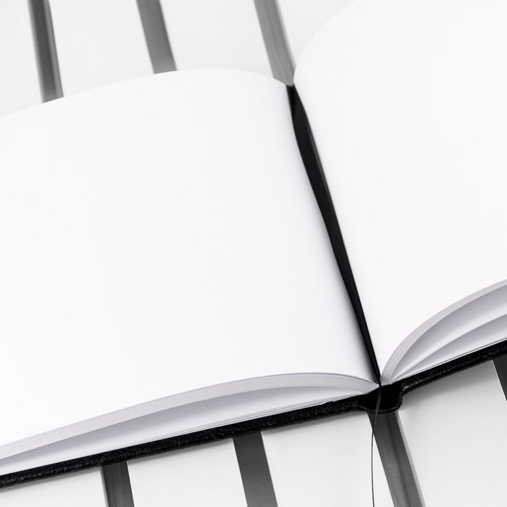 Personalised Black Leather Guest Book product image