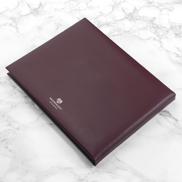 Personalised Burgundy Leather Visitors Book product image