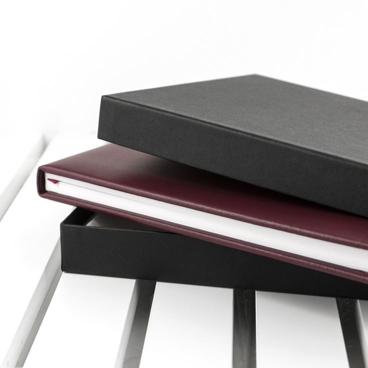 Personalised Burgundy Leather Visitors Book product image