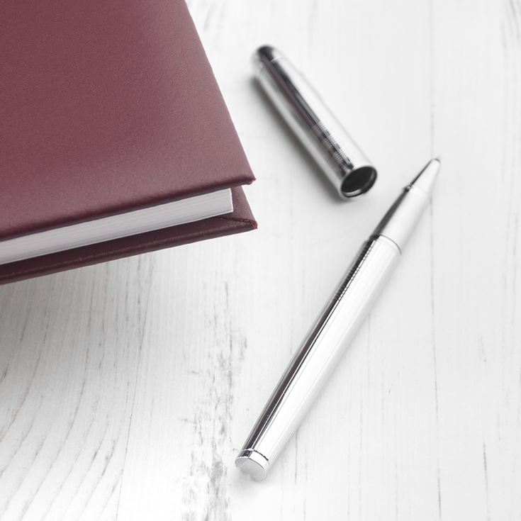 Personalised Burgundy Leather Visitors Book product image