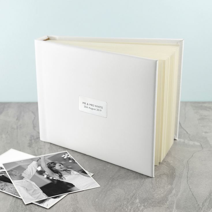 Personalised White Leather Photo Album product image