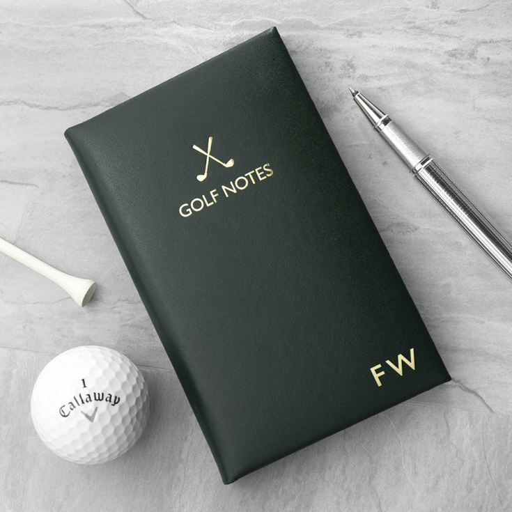 Personalised Luxury Leather Golf Notes product image