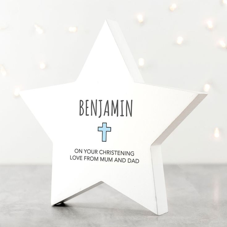 Personalised Christening Star Keepsake product image