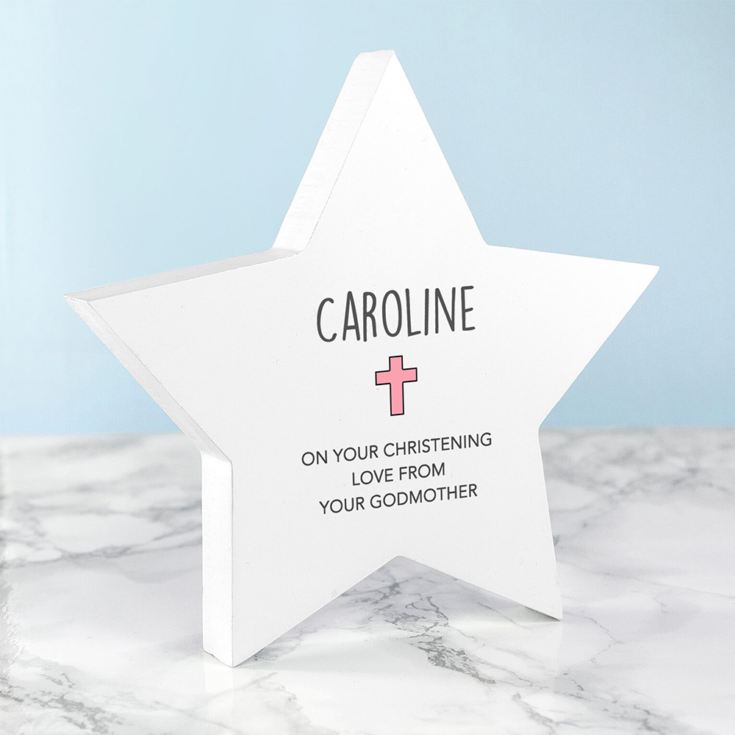 Personalised Christening Star Keepsake product image