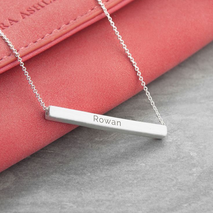 Personalised Horizontal Bar Necklace product image