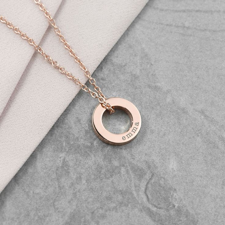 Personalised Mini Ring Necklace product image