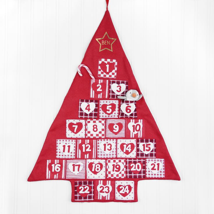 Personalised Festive Hanging Advent Calendar product image