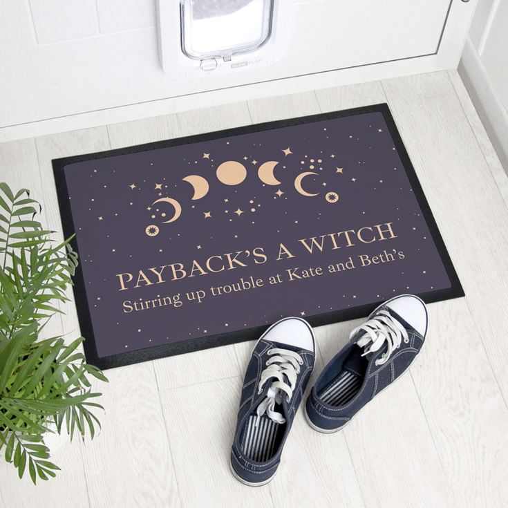 Personalised Celestial Moon Phase Indoor Doormat product image