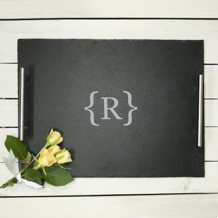 Breakfast In Bed Slate Tray - Brackets Design product image