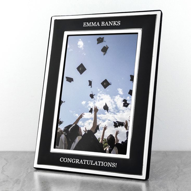 Personalised Silver Plated Graduation Frame product image
