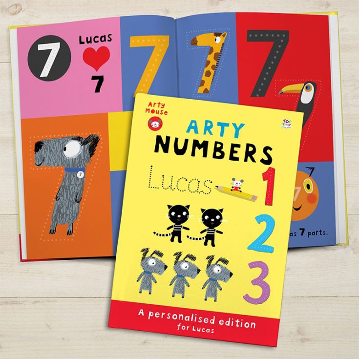 Personalised Arty Mouse Numbers - Softback product image