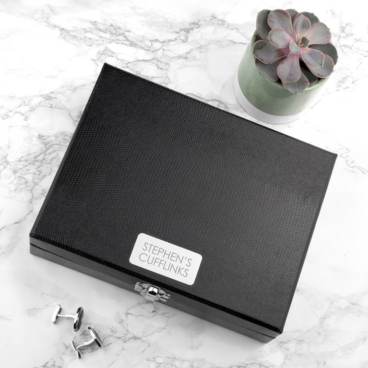 Personalised 12 Compartment Cufflink Box product image