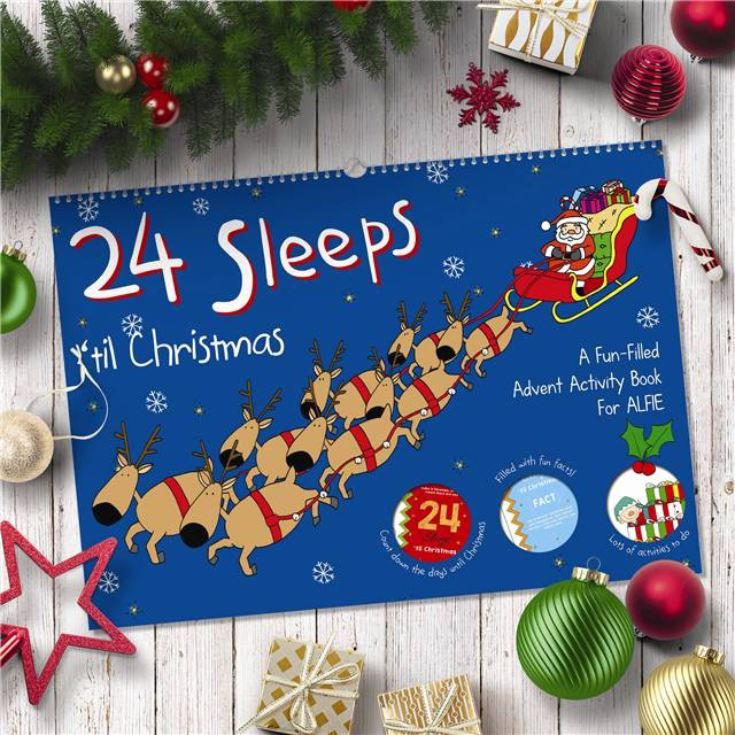 24 Sleeps Til Christmas Advent Book - Personalised product image