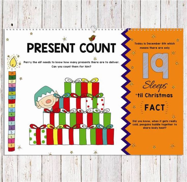 24 Sleeps Til Christmas Advent Book - Personalised product image