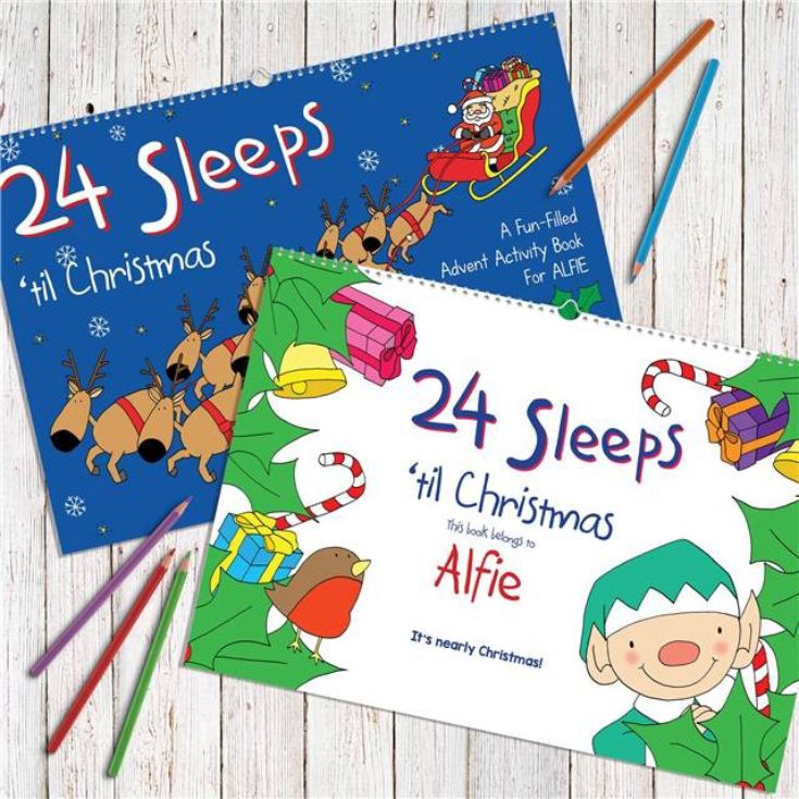 24 Sleeps Til Christmas Advent Book - Personalised product image