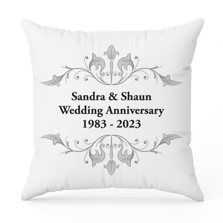 Personalised Anniversary Cushion The Gift Experience