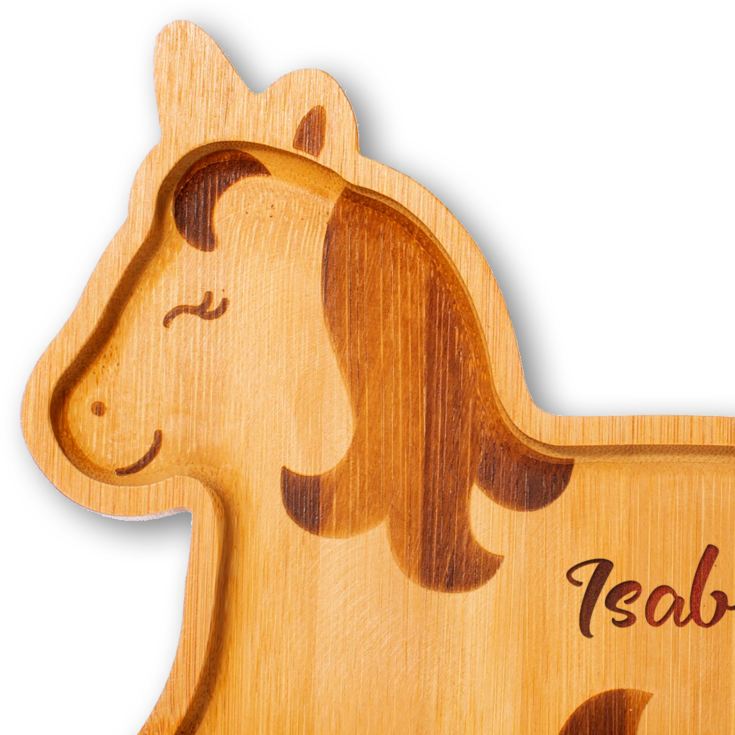 Personalised Bamboo Unicorn Plate product image