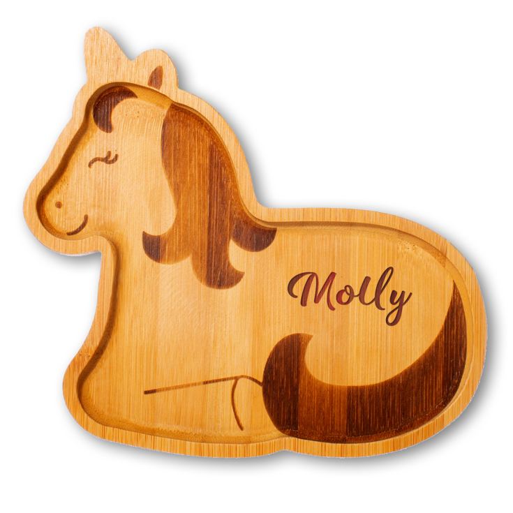 Personalised Bamboo Unicorn Plate product image