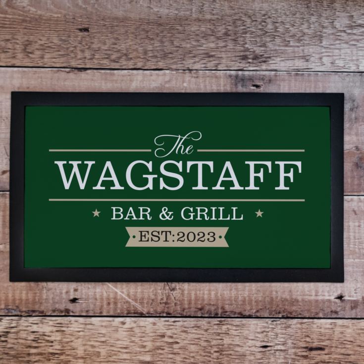 Personalised Bar Mat The Gift Experience